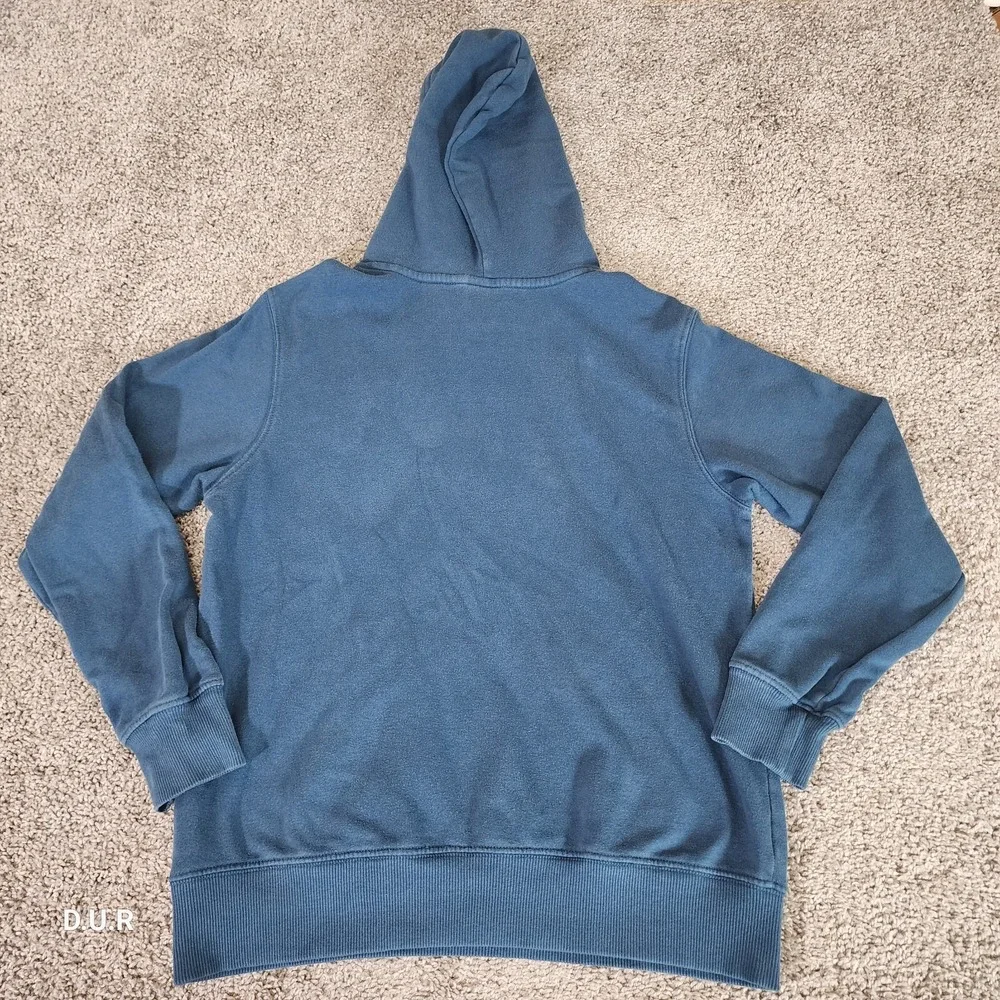 The North Face Hoodie Mens Size‎ Small Standard Fit Blue Sweatshirt Graphic Logo